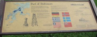 Port of Baltimore Marker image. Click for full size.