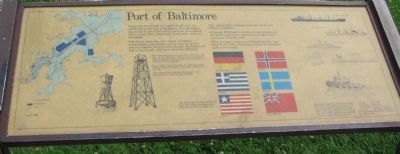 Port of Baltimore Marker. Click for full size. Port of Baltimore Marker image. Click for full size.