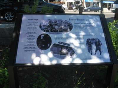 Pioneer Tourism, 1896 to 1926 Marker. Click for full size. Pioneer Tourism, 1896 to 1926 Marker image. Click for full size.