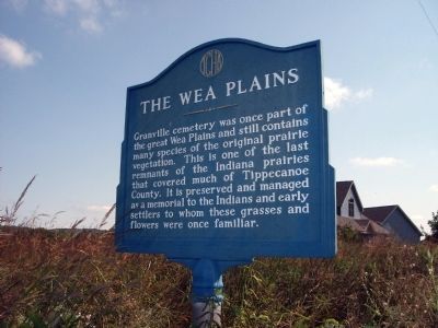 Obverse View - - The Wea Plains Marker image. Click for full size.