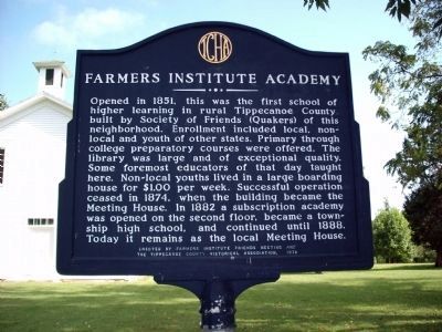 Farmers Institute Academy Marker image. Click for full size.