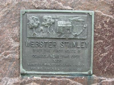 Webster Stanley Cabin Marker image. Click for full size.