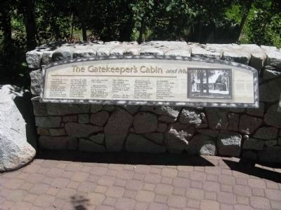 The Gatekeeper’s Cabin and Museum Left Side Marker image. Click for full size.