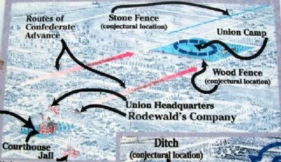 First Battle of Independence Marker Map image. Click for full size.