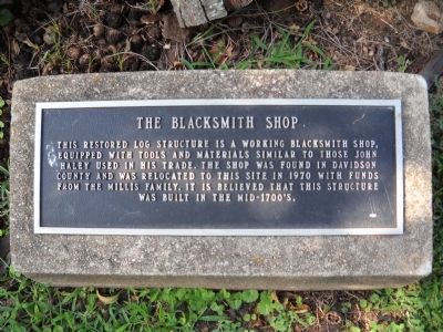 The Blacksmith Shop Marker. Click for full size. The Blacksmith Shop Marker image. Click for full size.