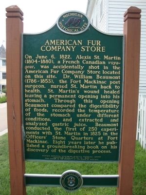 American Fur Company Store Marker image. Click for full size.