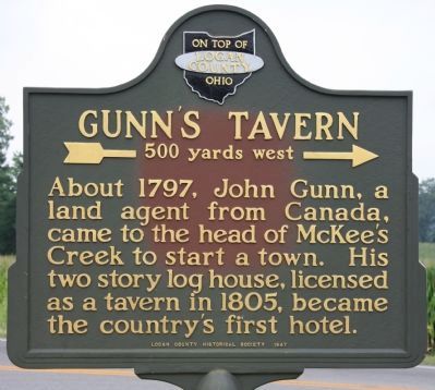 Gunn's Tavern Marker image. Click for full size.
