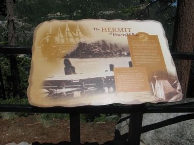 The Hermit of Emerald Bay Marker. Click for full size. The Hermit of Emerald Bay Marker image. Click for full size.