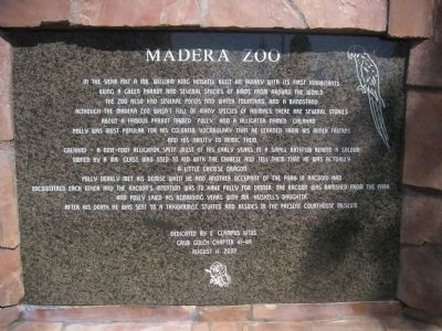 Madera Zoo Marker image. Click for full size.