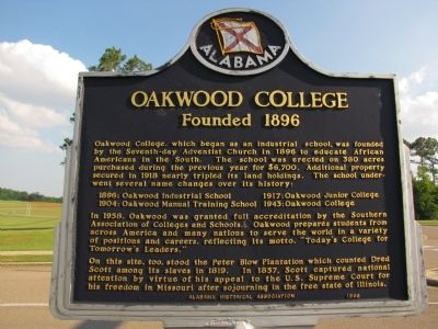 Oakwood College Marker image. Click for full size.
