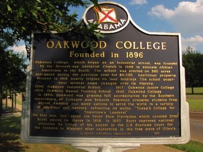 Oakwood College Marker image. Click for full size.