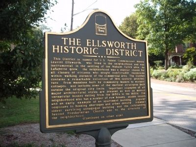 Side 'A' - - The Ellsworth Historic District Marker image. Click for full size.