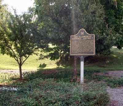Full View - - The Ellsworth Historic District Marker image. Click for full size.