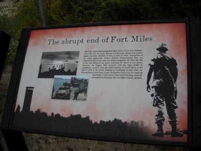 The abrupt end of Fort Miles Marker image. Click for full size.