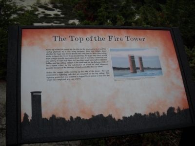 The Top of the Fire Tower Marker. Click for full size. The Top of the Fire Tower Marker image. Click for full size.