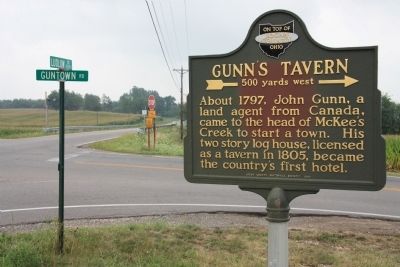 Gunn's Tavern / Trading Post Marker. Click for full size. Gunn's Tavern / Trading Post Marker image. Click for full size.
