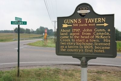 Gunn's Tavern / Trading Post Marker image. Click for full size.