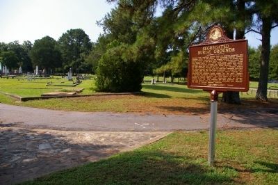 Segregated Burial Grounds Marker image. Click for full size.