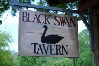 Black Swan Tavern Sign (Previous Name of the Cabin) image. Click for full size.