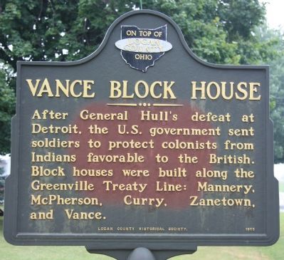 Vance Blockhouse Marker image. Click for full size.