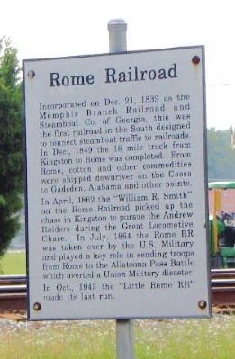 Rome Railroad Marker image. Click for full size.
