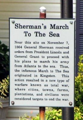 Sherman’s March to the Sea Marker image. Click for full size.