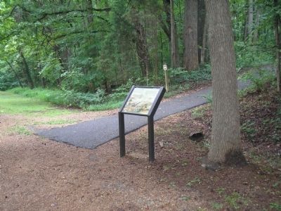 Marker in Guilford Courthouse NMP. Click for full size. Marker in Guilford Courthouse NMP image. Click for full size.