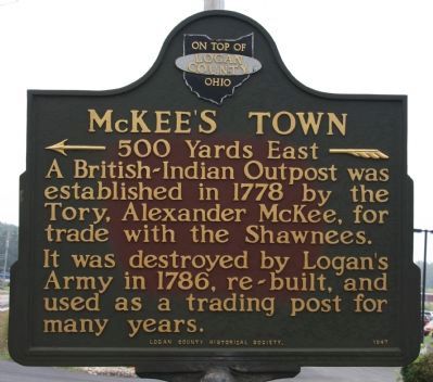 McKee's Town Marker image. Click for full size.