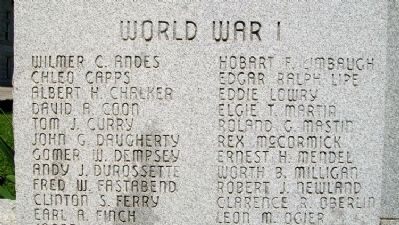 Vernon County WWI Honor Roll image. Click for full size.