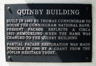 Quinby Building Marker image. Click for full size.