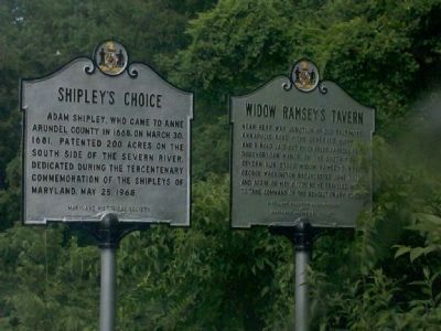 Widow Ramsey�s Tavern Marker image. Click for full size.