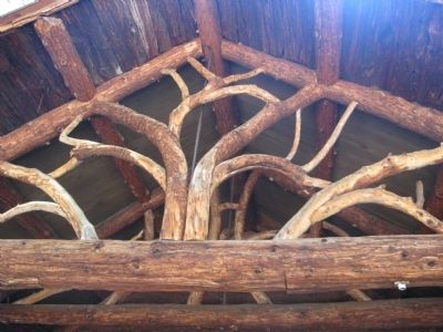 Architectural Detail Above the Entrance to the Log Cabin image. Click for full size.
