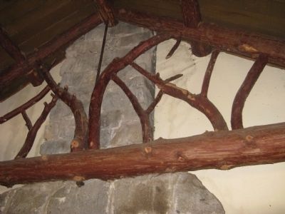 Architectural Detail Above the Fireplace in the Main Room of the Log Cabin image. Click for full size.