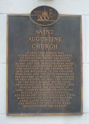 Saint Augustine Church Marker image. Click for full size.