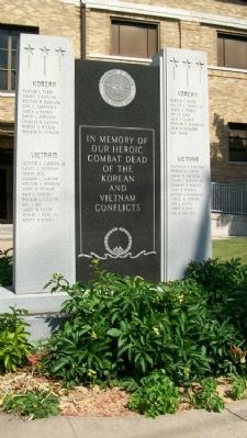 Joplin Korean and Vietnam Wars Memorial image. Click for full size.