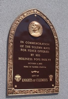 Pope Paul VI Mass Marker. Click for full size. Pope Paul VI Mass Marker image. Click for full size.