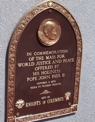 Pope John Paul II Mass Marker image. Click for full size.