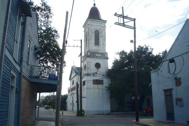 St. Augustine Catholic Church - view from St. Claude Avenue looking southwest. Click for full size. St. Augustine Catholic Church - view from St. Claude Avenue looking southwest image. Click for full size.