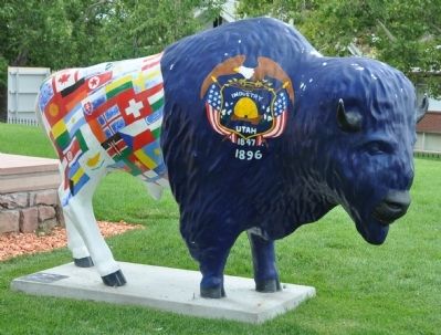 One of Two Bison on the Grounds image. Click for full size.