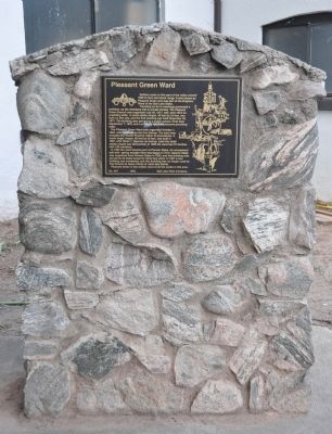 Pleasant Green Ward Marker Monument. Click for full size. Pleasant Green Ward Marker Monument image. Click for full size.