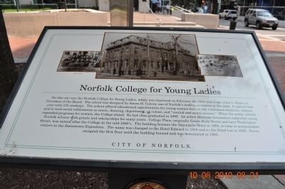 Norfolk College for Young Ladies Marker image. Click for full size.