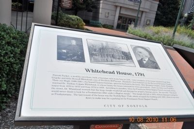 Whitehead House, 1791 Marker image. Click for full size.