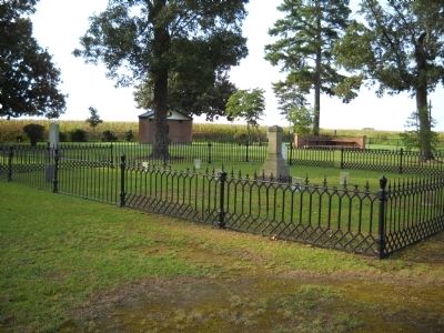 Monument in the Chicora Cemetery image. Click for full size.