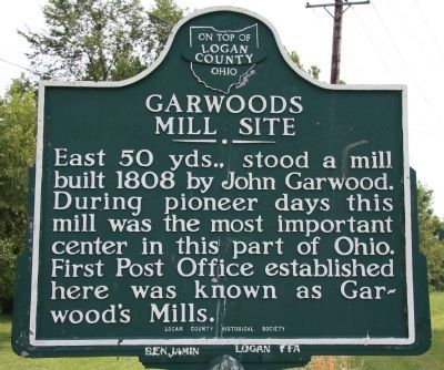 Garwoods Mill Site Marker image. Click for full size.