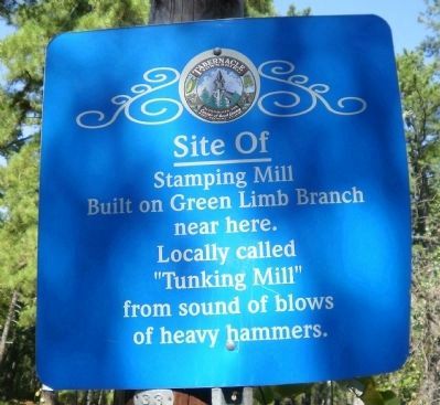 Site of Stamping Mill Marker image. Click for full size.