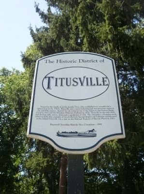 The Historic District of Titusville Marker image. Click for full size.
