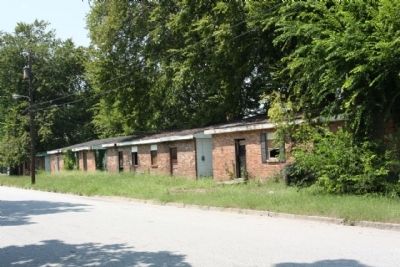 De L Aigle Brick Yard , old out buildings, seen along 3rd Street image. Click for full size.