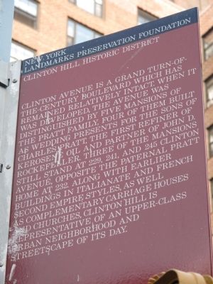 Clinton Hill Historic District Marker image. Click for full size.