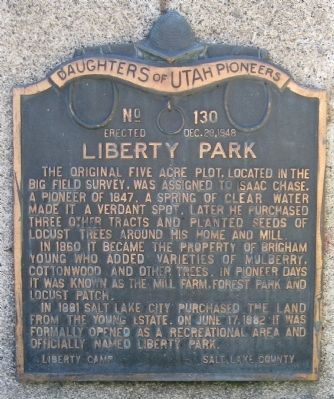 Liberty Park Marker image. Click for full size.