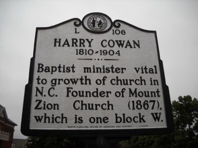Harry Cowan Marker image. Click for full size.